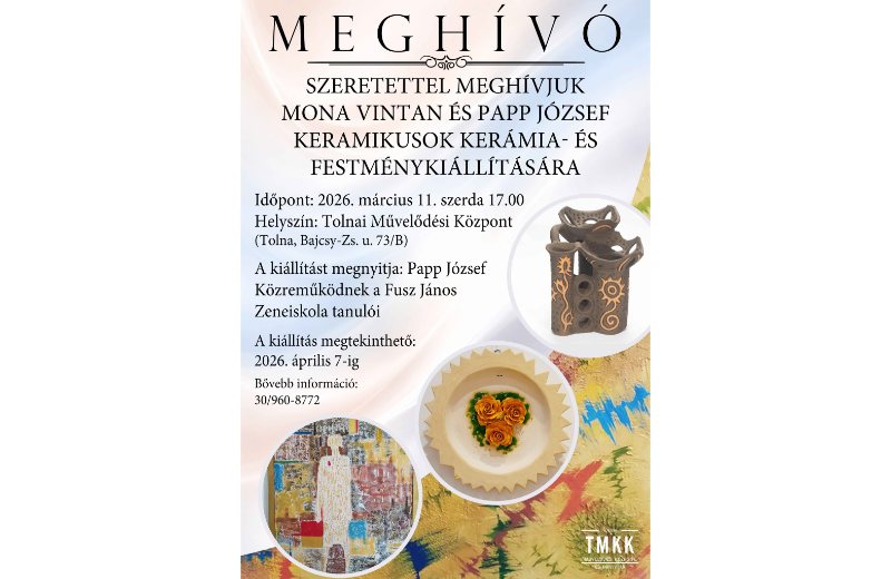 Mona Vintan és Papp József kiállítása